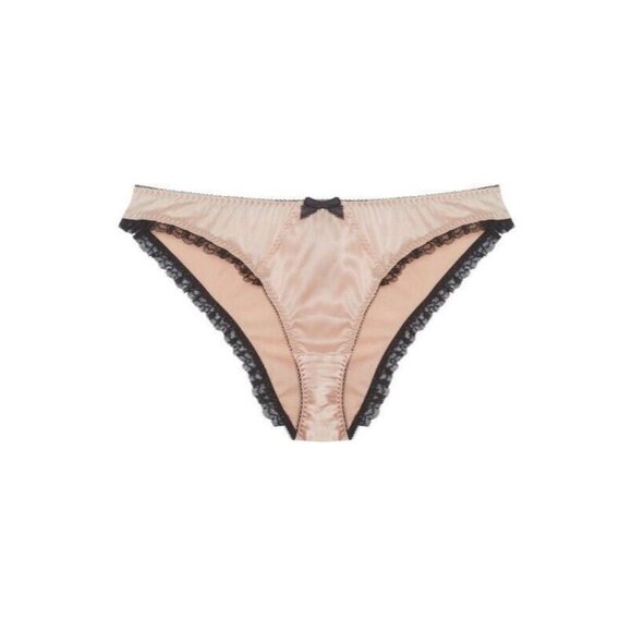 Agent Provocateur Felinda Nude Silk Brief AP2 Small NWT